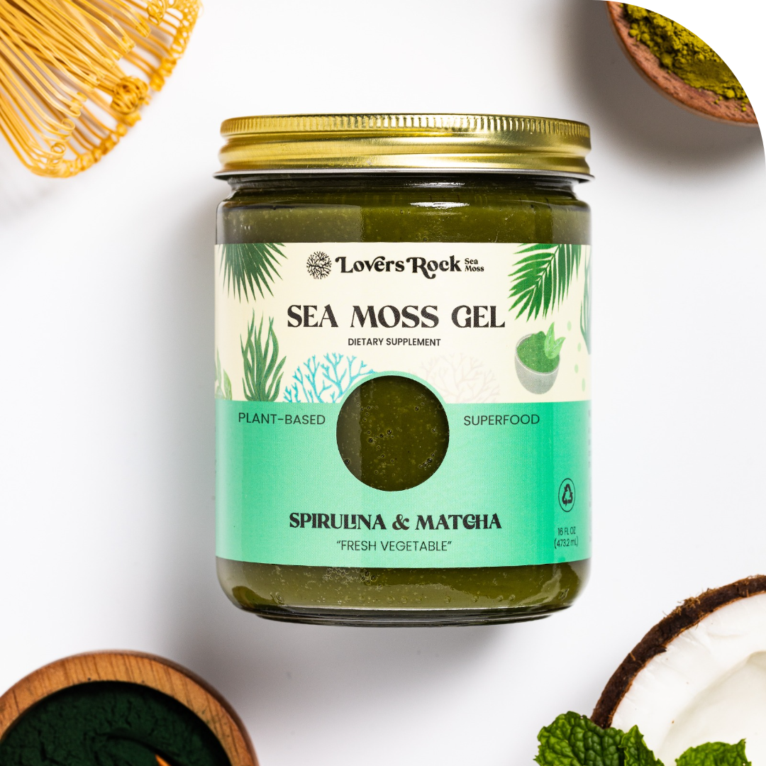 Spirulina & Matcha Sea Moss Gel Lovers Rock Sea Moss
