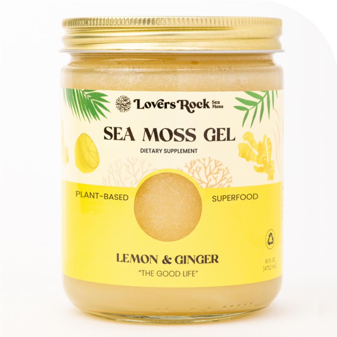 Lemon & Ginger Sea Moss Gel – Lovers Rock Sea Moss
